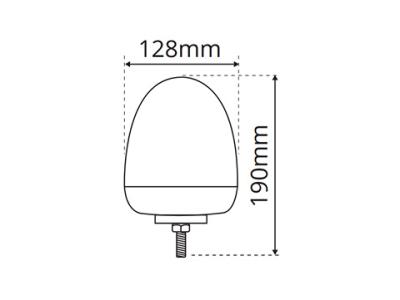 GREEN LED BEACON WITH SINGLE POINT FITTING Technical Image