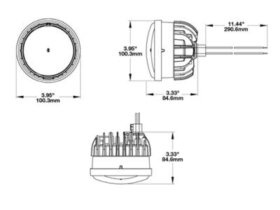 JWS Model 97 Bi-LED Headlight Technical Image