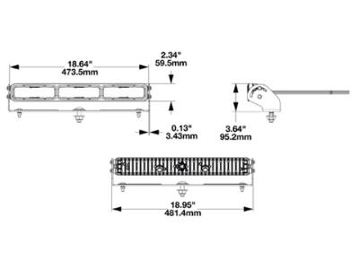 JWS Model 529 Work Light Technical Image